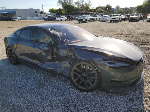 5YJSA1E5XNF487751 - 2022 TESLA MODEL S Արծաթագույն լուսանկար 4