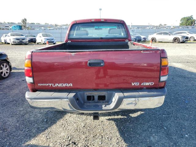 5TBBT4419YS032439 - 2000 TOYOTA TUNDRA ACCESS CAB BURGUNDY photo 6