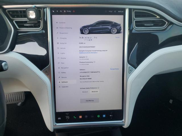 5YJSA1E23HF199497 - 2017 TESLA MODEL S GRAY photo 9