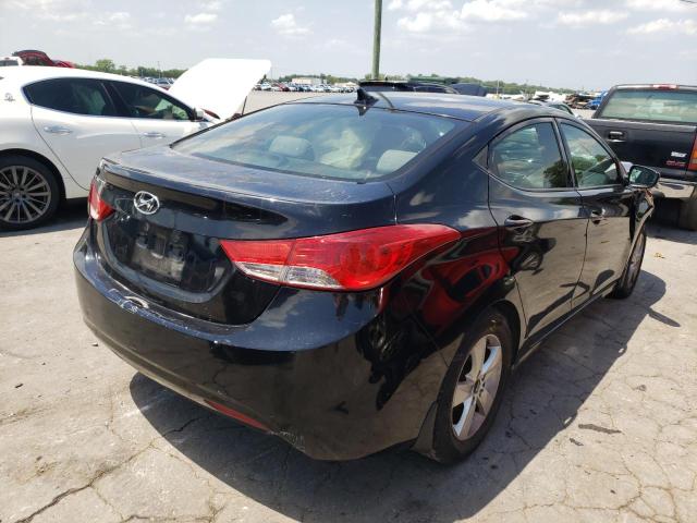 KMHDH4AE7DU957506 - 2013 HYUNDAI ELANTRA GLS BLACK photo 4