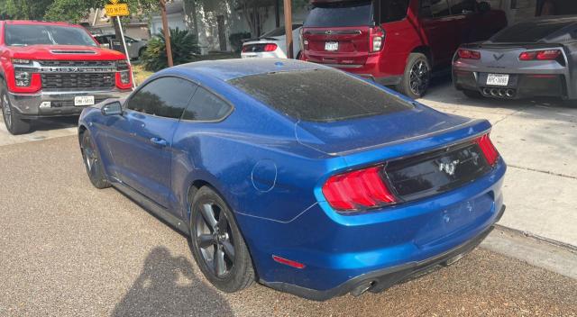 1FA6P8TH2K5187498 - 2019 FORD MUSTANG BLUE photo 3