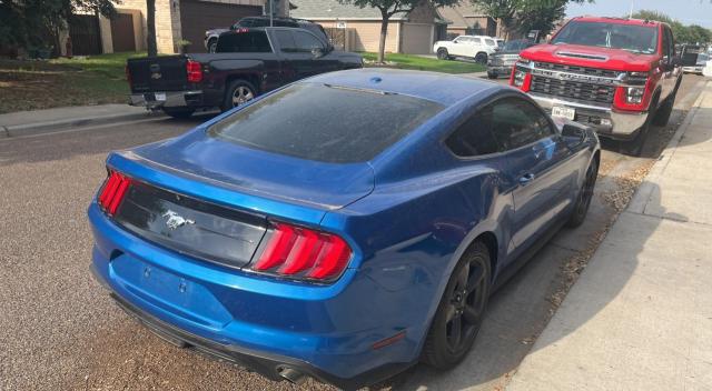 1FA6P8TH2K5187498 - 2019 FORD MUSTANG BLUE photo 4