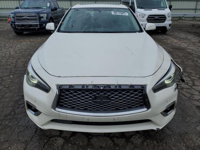 JN1EV7AR4KM593373 - 2019 INFINITI Q50 LUXE WHITE photo 5