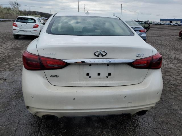 JN1EV7AR4KM593373 - 2019 INFINITI Q50 LUXE WHITE photo 6