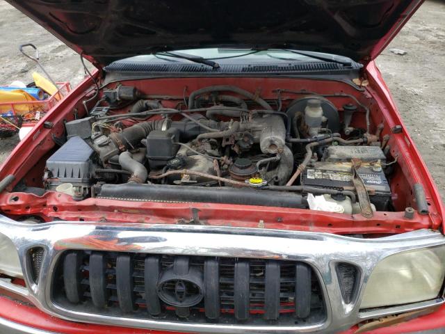 5TEVL52N04Z402481 - 2004 TOYOTA TACOMA XTRACAB RED photo 11