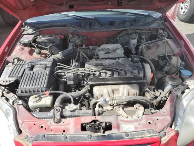 1HGEJ8248WL128271 - 1998 HONDA CIVIC EX RED photo 11