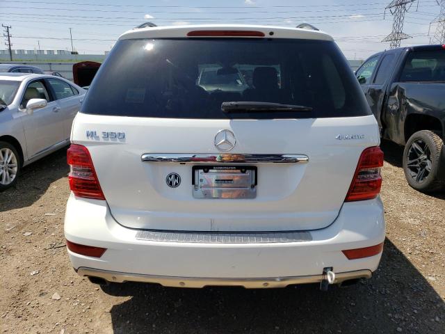 4JGBB8GB2BA723902 - 2011 MERCEDES-BENZ ML 350 4MATIC WHITE photo 6