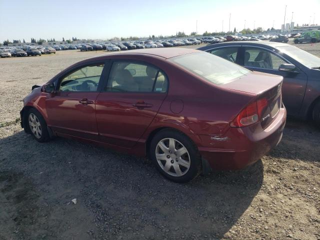 2HGFA165X7H513084 - 2007 HONDA CIVIC LX RED photo 2