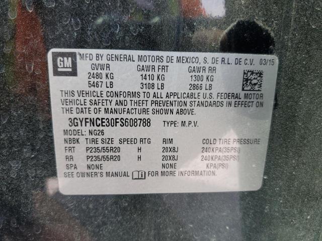 3GYFNCE30FS608788 - 2015 CADILLAC SRX PERFORMANCE COLLECTION Қара фото 14