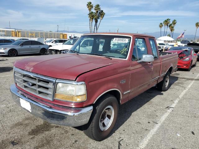 1FTEX15Y8NKB63982 - 1992 FORD F150 RED photo 1