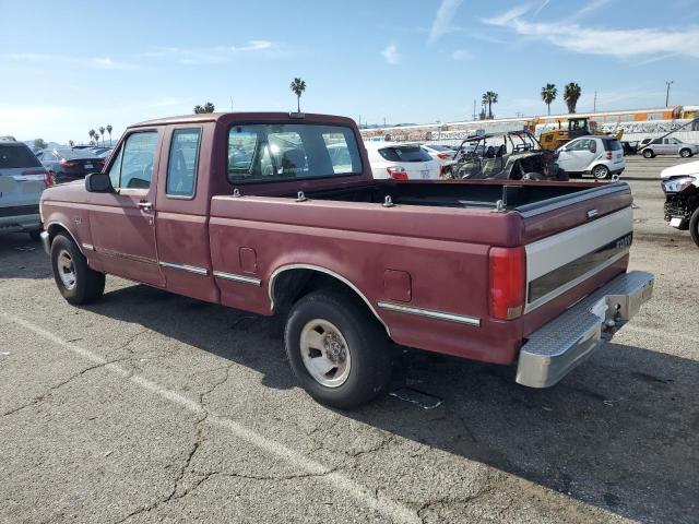 1FTEX15Y8NKB63982 - 1992 FORD F150 RED photo 2