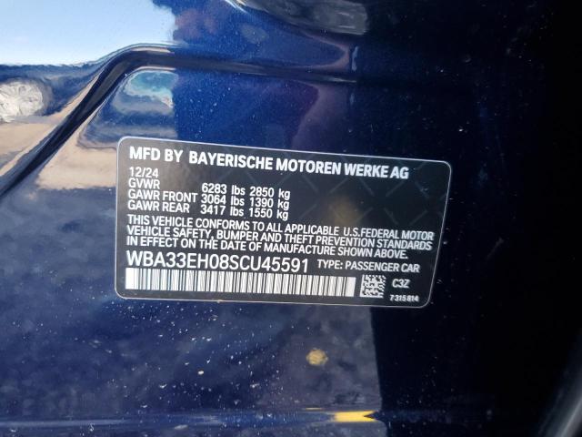 WBA33EH08SCU45591 - 2025 BMW 740 XI BLUE photo 12