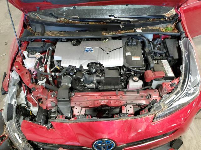 JTDKAMFU5M3135129 - 2021 TOYOTA PRIUS SPECIAL EDITION RED photo 11