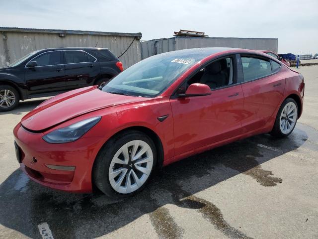 5YJ3E1EA3NF304857 - 2022 TESLA MODEL 3 RED photo 1