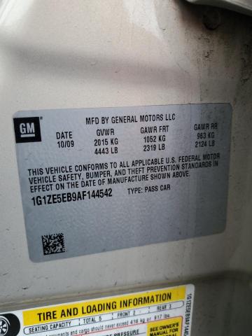 1G1ZE5EB9AF144542 - 2010 CHEVROLET MALIBU LTZ CREAM photo 12