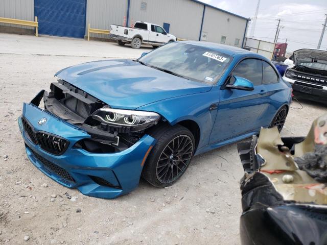 WBS2U7C01M7G30555 - 2021 BMW M2 COMPETITION BLUE photo 1