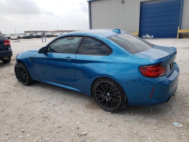 WBS2U7C01M7G30555 - 2021 BMW M2 COMPETITION BLUE photo 2