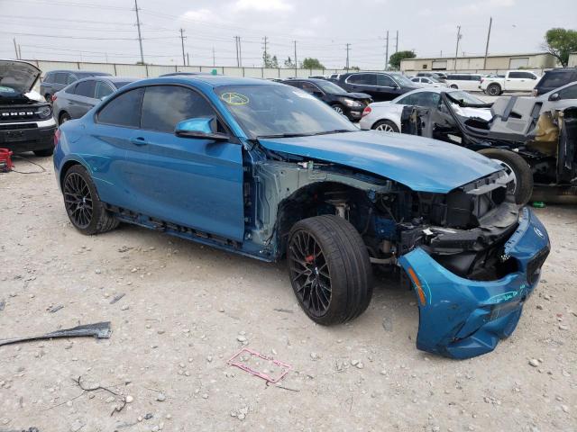 WBS2U7C01M7G30555 - 2021 BMW M2 COMPETITION BLUE photo 4