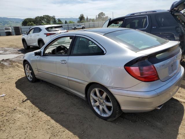 WDBRN40J93A409913 - 2003 MERCEDES-BENZ C 230K SPORT COUPE SILVER photo 2