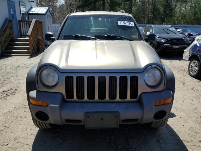 1J4GL48K54W314601 - 2004 JEEP LIBERTY SPORT GRAY photo 5