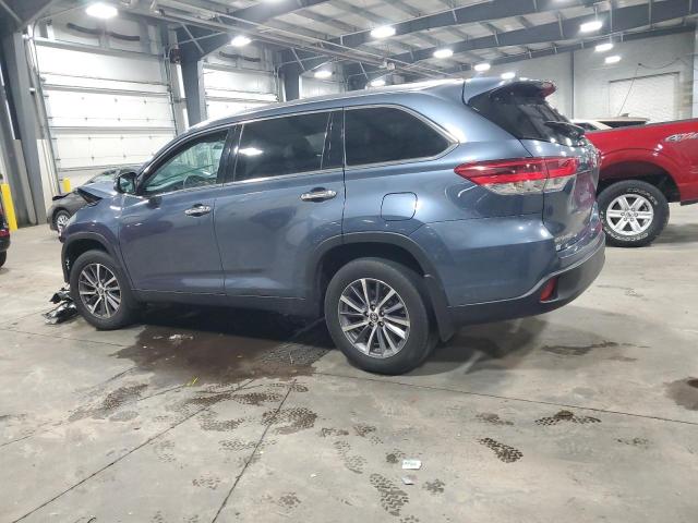5TDJZRFH0KS957269 - 2019 TOYOTA HIGHLANDER SE Синій фото 2
