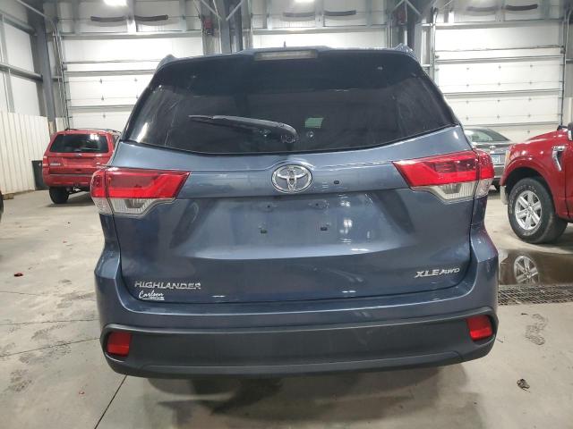 5TDJZRFH0KS957269 - 2019 TOYOTA HIGHLANDER SE Синій фото 6