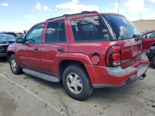 1GNDS13S532303094 - 2003 CHEVROLET TRAILBLAZE RED photo 2