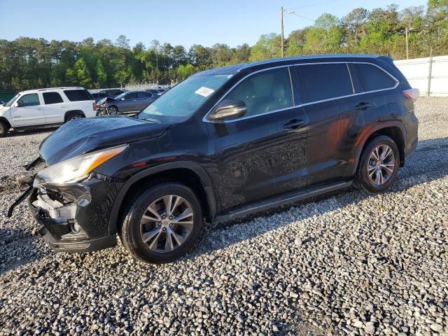 5TDKKRFHXES014836 - 2014 TOYOTA HIGHLANDER XLE 黑色 照片 1
