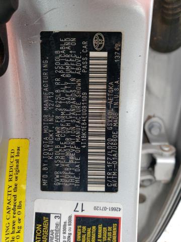4T1BK1EB4EU091109 - 2014 TOYOTA AVALON BASE 银色 照片 12