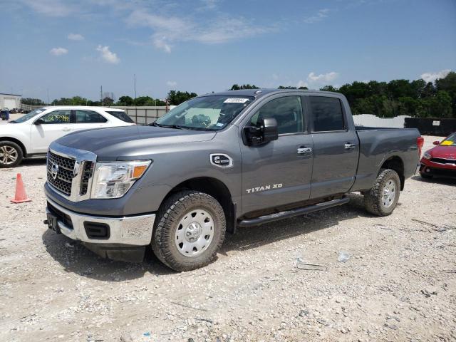 1N6BA1F3XJN516817 - 2018 NISSAN TITAN XD S GRAY photo 1