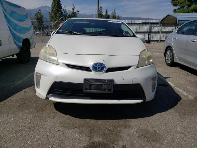 JTDKN3DU7C5473524 - 2012 TOYOTA PRIUS WHITE photo 5