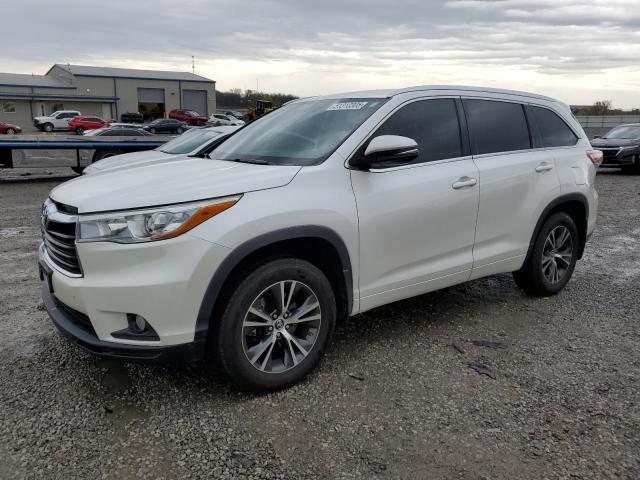 5TDKKRFH7GS174563 - 2016 TOYOTA HIGHLANDER XLE 白色 照片 1