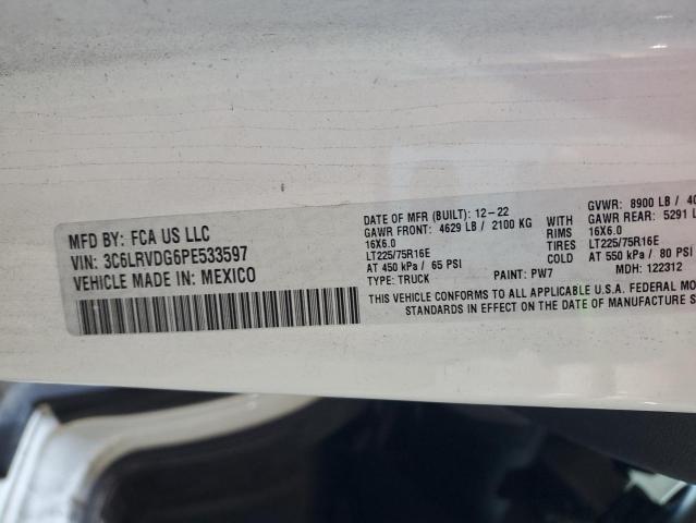 3C6LRVDG6PE533597 - 2023 RAM PROMASTER 2500 HIGH 白色 照片 13