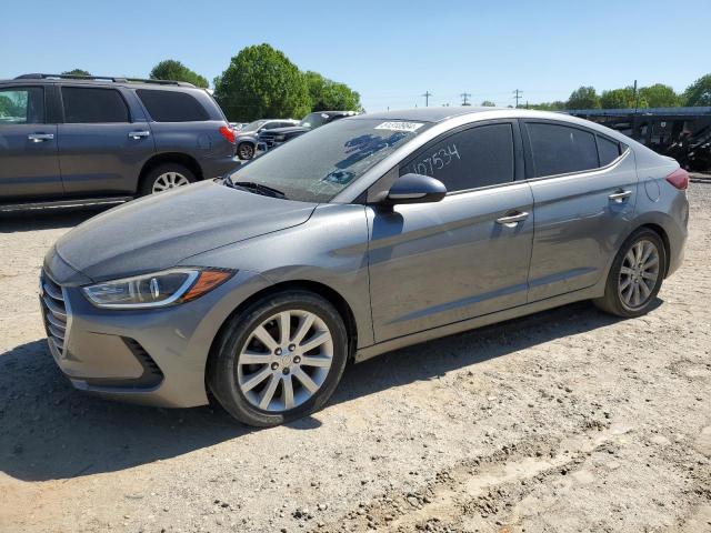 KMHD74LF4HU407534 - 2017 HYUNDAI ELANTRA SE GRAY photo 1