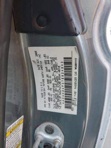 4A3AK24F37E024943 - 2007 MITSUBISHI ECLIPSE GS WHITE photo 12