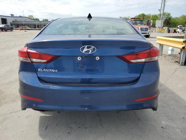 5NPD84LF5HH047122 - 2017 HYUNDAI ELANTRA SE BLUE photo 6