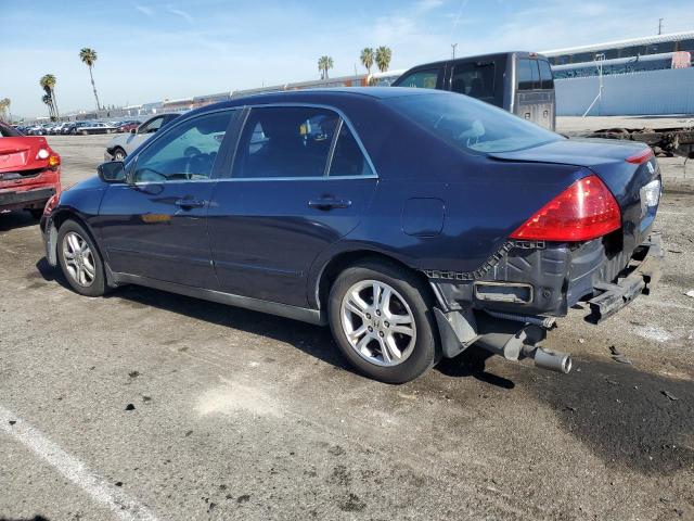 1HGCM66417A022917 - 2007 HONDA ACCORD SE BLUE photo 2