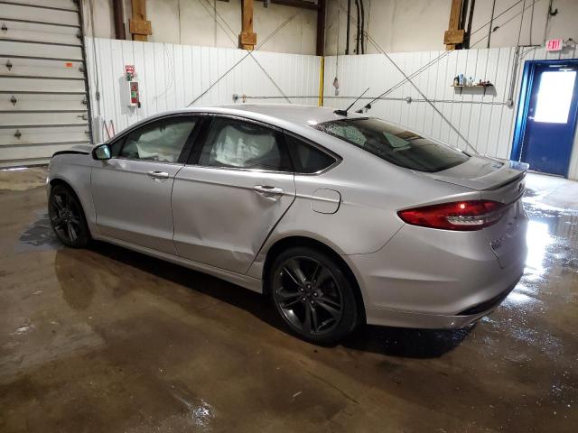 3FA6P0VP9JR112976 - 2018 FORD FUSION SPORT SILVER photo 2