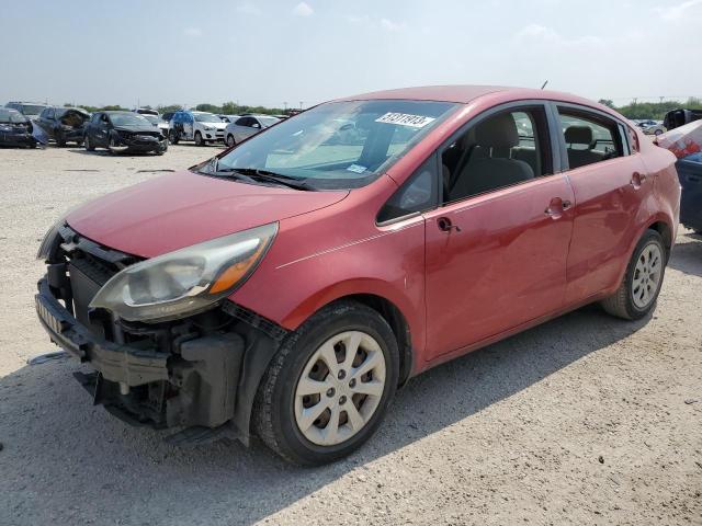 KNADM4A34D6213975 - 2013 KIA RIO LX RED photo 1