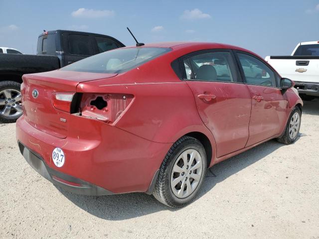 KNADM4A34D6213975 - 2013 KIA RIO LX RED photo 3