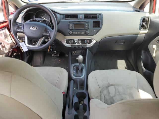 KNADM4A34D6213975 - 2013 KIA RIO LX RED photo 8