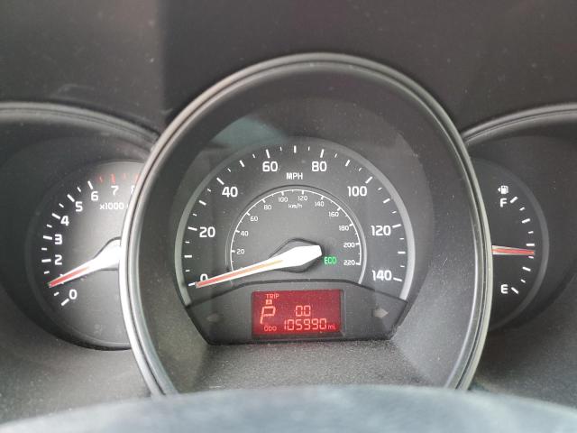KNADM4A34D6213975 - 2013 KIA RIO LX RED photo 9