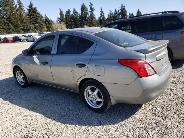 3N1CN7AP2EL861597 - 2014 NISSAN VERSA S SILVER photo 2