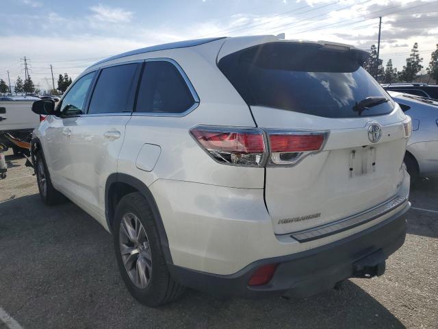 5TDKKRFH7FS090225 - 2015 TOYOTA HIGHLANDER XLE 白色 照片 2