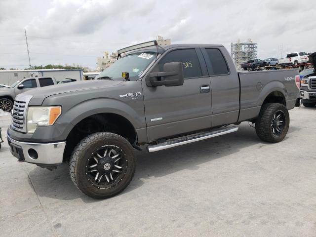 1FTFX1ET2CFA91370 - 2012 FORD F150 SUPER CAB GRAY photo 1