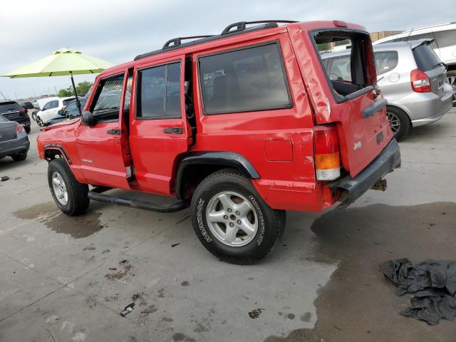 1J4FB28S4YL108938 - 2000 JEEP CHEROKEE SE RED photo 2