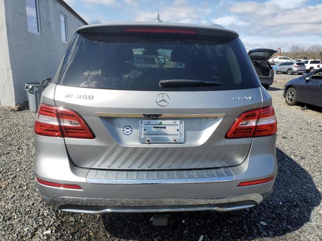 4JGDA5HB2CA001713 - 2012 MERCEDES-BENZ ML 350 4MATIC SILVER photo 6