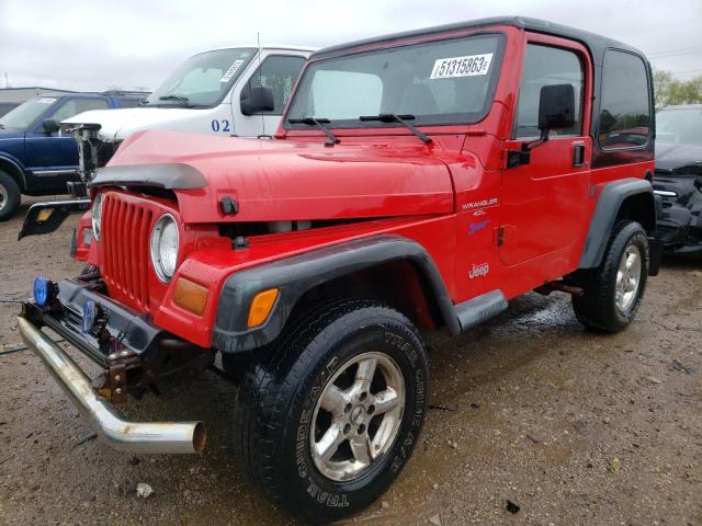 1J4FY19S4WP772637 - 1998 JEEP WRANGLER / SPORT RED photo 1