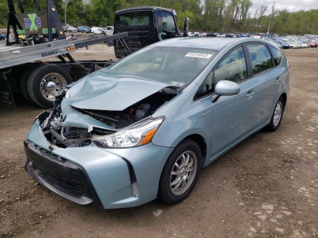 JTDZN3EU3FJ020171 - 2015 TOYOTA PRIUS V TURQUOISE photo 1