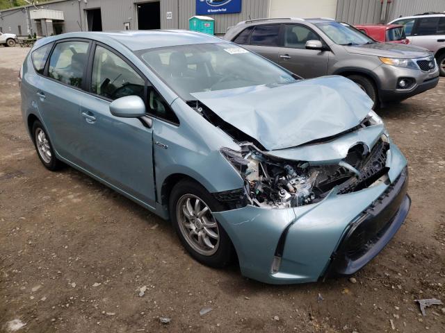 JTDZN3EU3FJ020171 - 2015 TOYOTA PRIUS V TURQUOISE photo 4